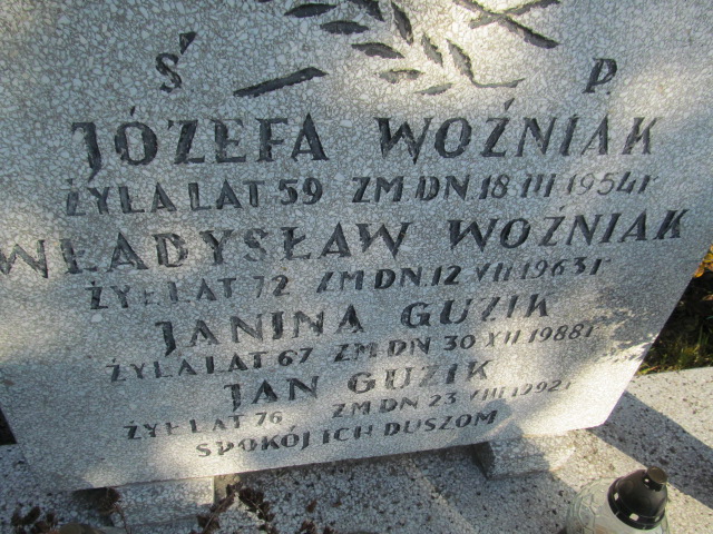 Janina Guzik Będzin - Grobonet - Wyszukiwarka osób pochowanych