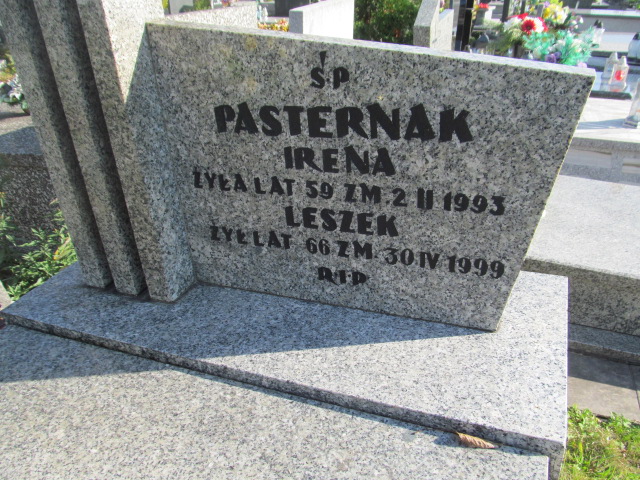 Irena Pasternak Będzin - Grobonet - Wyszukiwarka osób pochowanych