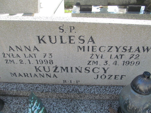 Mieczysław Kulesa Będzin - Grobonet - Wyszukiwarka osób pochowanych