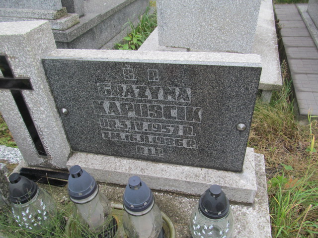 Grażyna Kapuścik 1957 Będzin - Grobonet - Wyszukiwarka osób pochowanych