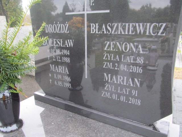 Zenona Błaszkiewicz Będzin - Grobonet - Wyszukiwarka osób pochowanych