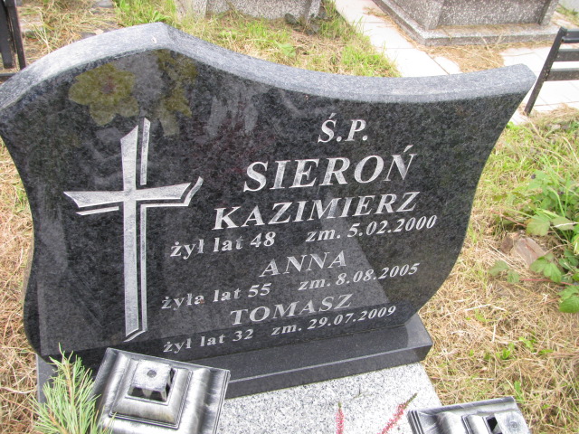 Tomasz Sieroń Będzin - Grobonet - Wyszukiwarka osób pochowanych