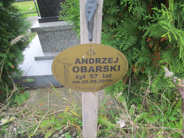 Andrzej Obarski Będzin - Grobonet - Wyszukiwarka osób pochowanych