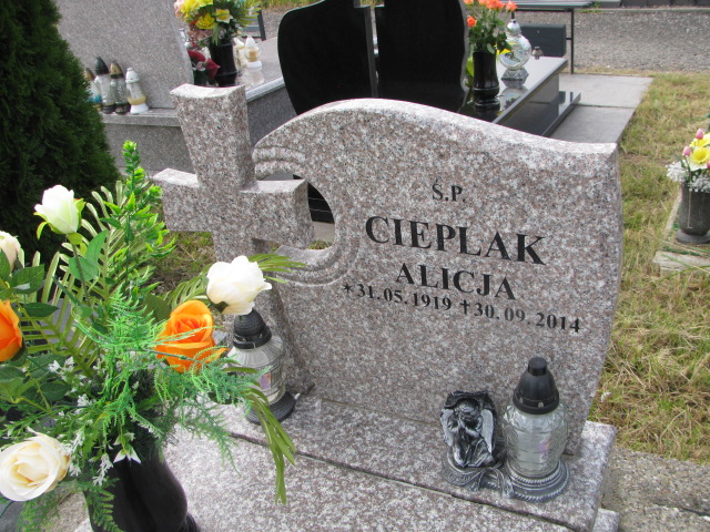 Alicja Cieplak 1919 Będzin - Grobonet - Wyszukiwarka osób pochowanych